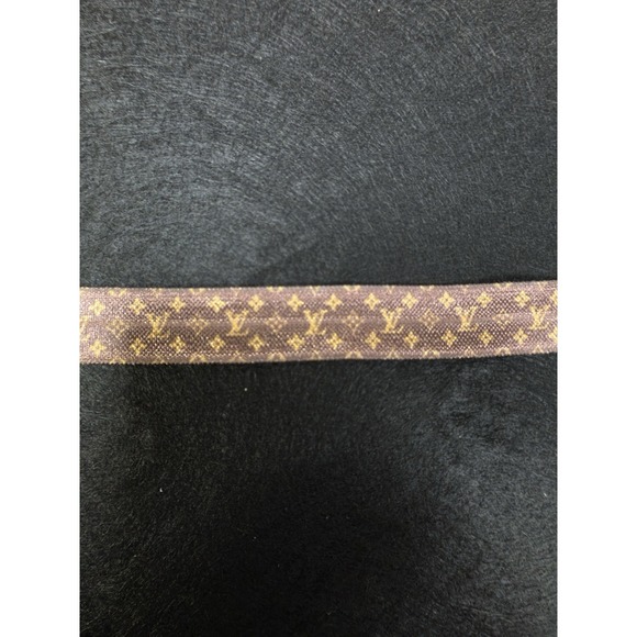 Louis Vuitton Monogram Classic Pattern Elastic Multicolor  White 5/8" ,  By Yard - Picture 5 of 6